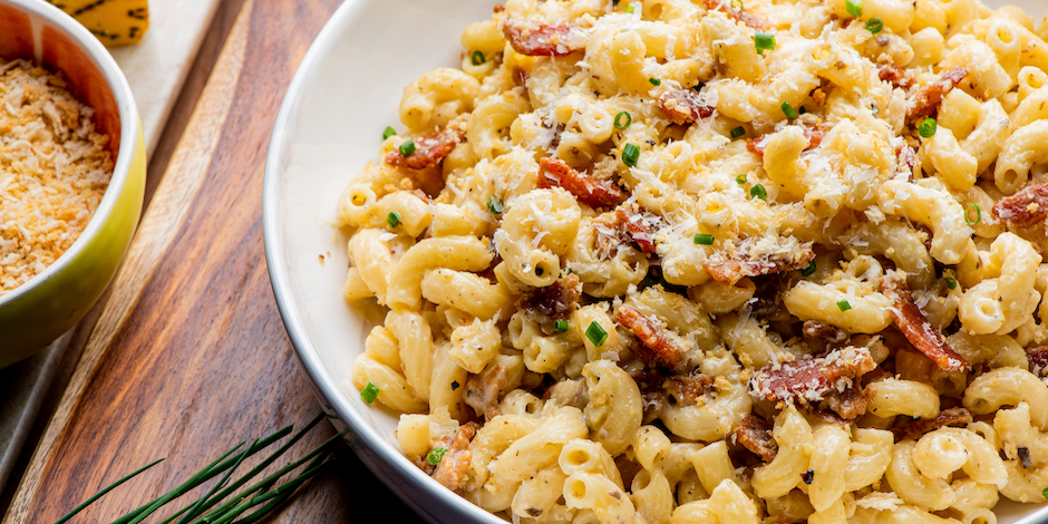 Heerlijk recept: Mac 'n cheese met crispy bacon 
